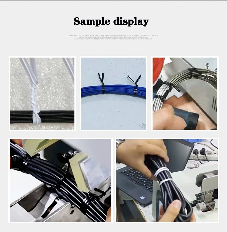 Máquina de atar cables, máquina de atar cables de datos USB, máquina de atar bridas sin núcleo 