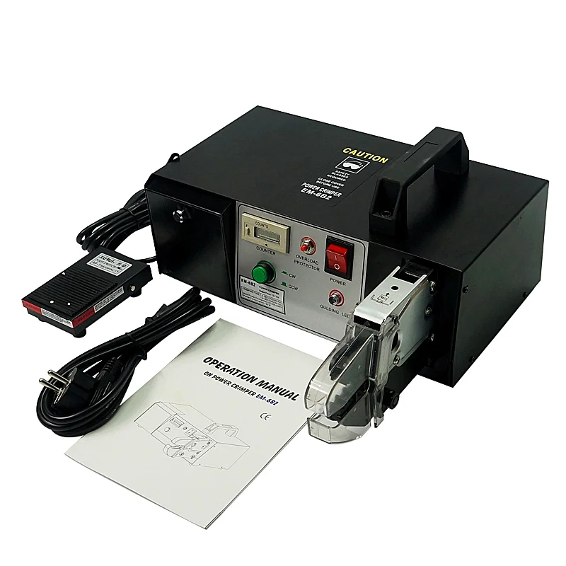 Herramientas de engarzado Variedad de terminales equipados con máquina prensadora de terminales de tipo eléctrico EM-6B1 EM-6B2, engarzado de terminales, terminal de engarzado de cables, máquina prensadora