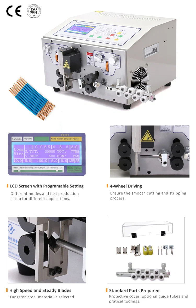 Máquina peladora de cables, Máquina cortadora de alambre, Máquina peladora automática 