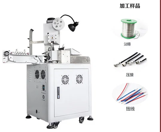 Máquina Automática de Engarce, Torsión y Estañado de Cable Unilateral WPM-151
