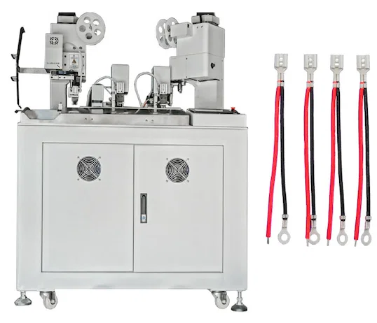Engarzadora Automática de Tres Lados para Cable Doble WPM-038F