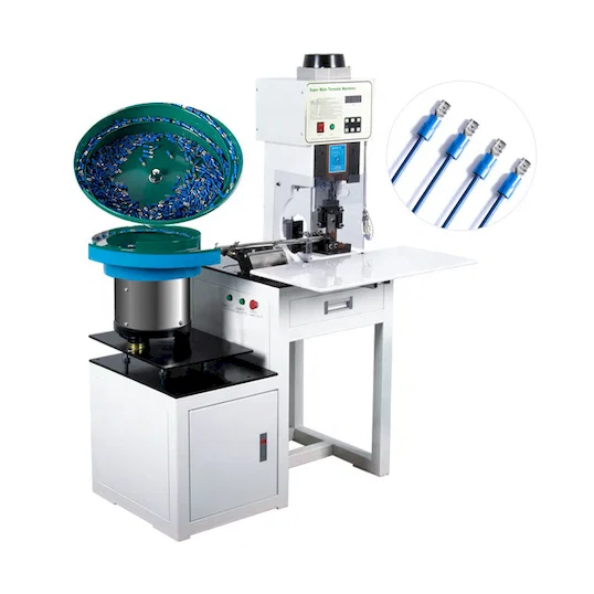 Engarzadora con Alimentación por Vibración para Terminales Sueltos WPM-160